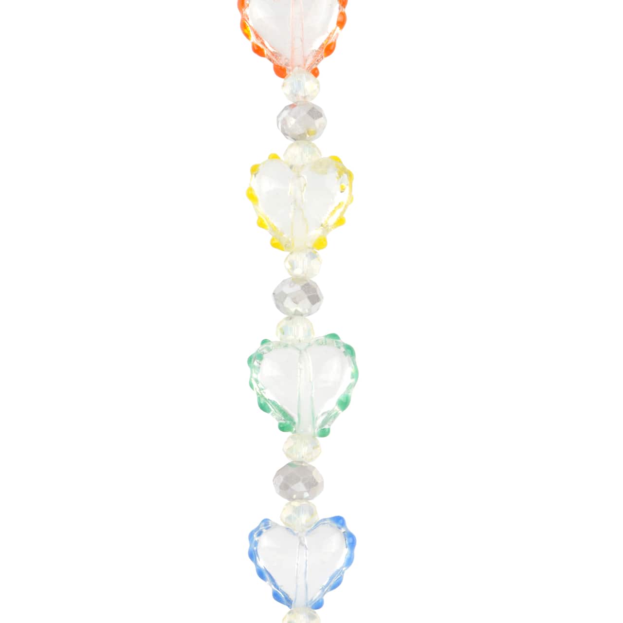 12 Packs: 6 ct. (72 total) Multicolor Lampwork Glass Heart Bead Mix by Bead Landing™